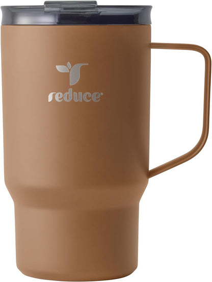 24 oz Hot1 Vacuum Insulated Mug for Hot Tea, Coffee and Other Hot Drinks - With Flo-Motion Lid and Handle, Single-Serve and Cupholder Friendly, Keeps Drinks Hot for up to 8 Hrs, Java