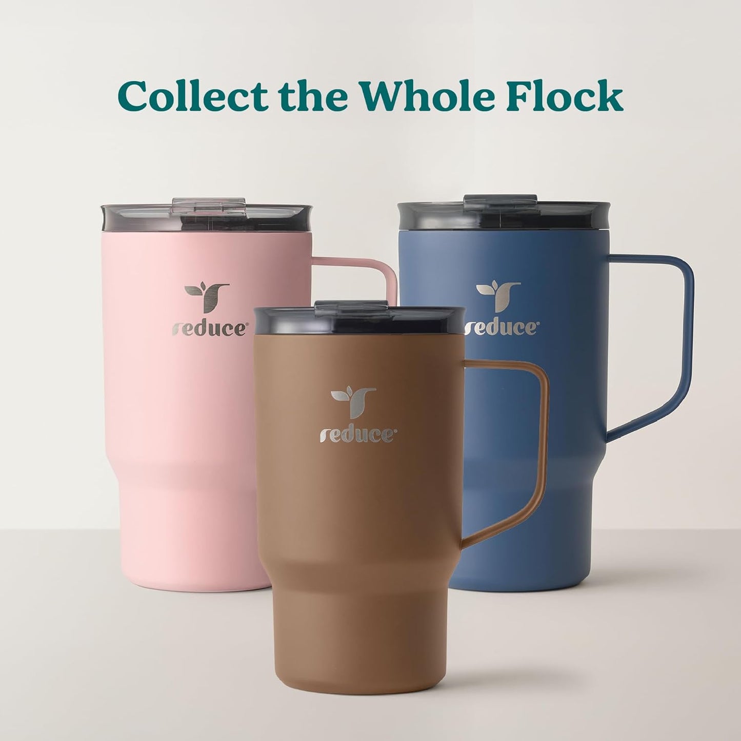 24 oz Hot1 Vacuum Insulated Mug for Hot Tea, Coffee and Other Hot Drinks - With Flo-Motion Lid and Handle, Single-Serve and Cupholder Friendly, Keeps Drinks Hot for up to 8 Hrs, Java