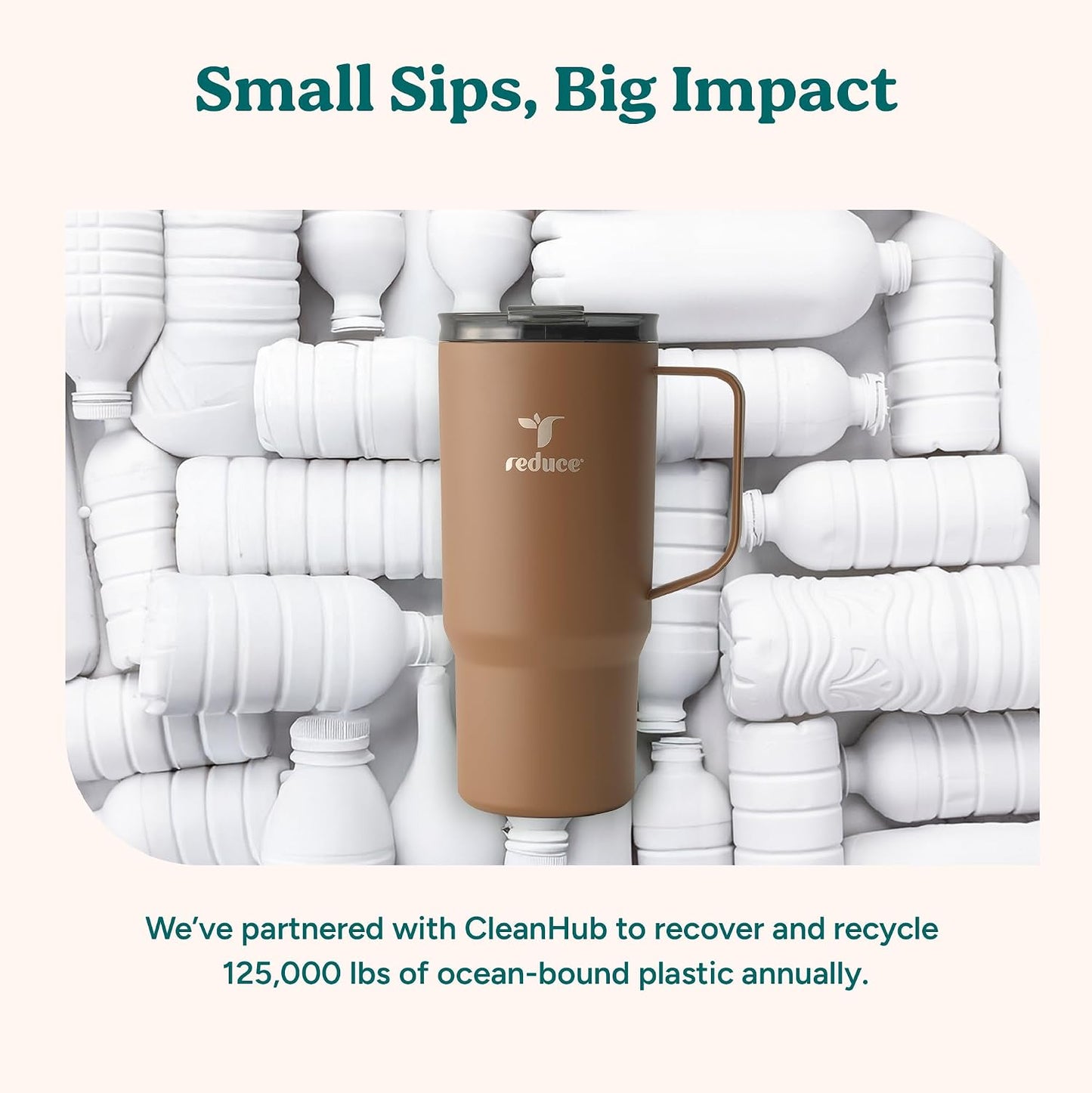 24 oz Hot1 Vacuum Insulated Mug for Hot Tea, Coffee and Other Hot Drinks - With Flo-Motion Lid and Handle, Single-Serve and Cupholder Friendly, Keeps Drinks Hot for up to 8 Hrs, Java