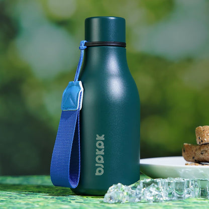 18oz Insulated Water Bottle, Stainless Steel Bottle with Carry Strap | Keep Cold & Hot Vacuum Insulation, Leak-Proof BPA-Free Design, Slim Bottle Fits Most Cup Holders for Gym, Office & Travel - Colors B