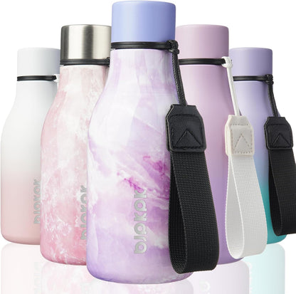 18oz Insulated Water Bottle, Stainless Steel Bottle with Carry Strap | Keep Cold & Hot Vacuum Insulation, Leak-Proof BPA-Free Design, Slim Bottle Fits Most Cup Holders for Gym, Office & Travel - Colors B