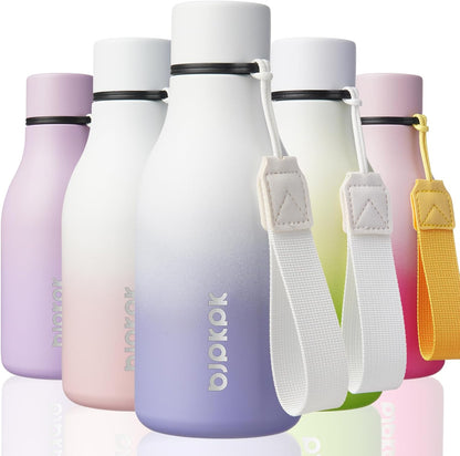 18oz Insulated Water Bottle, Stainless Steel Bottle with Carry Strap | Keep Cold & Hot Vacuum Insulation, Leak-Proof BPA-Free Design, Slim Bottle Fits Most Cup Holders for Gym, Office & Travel - Colors B