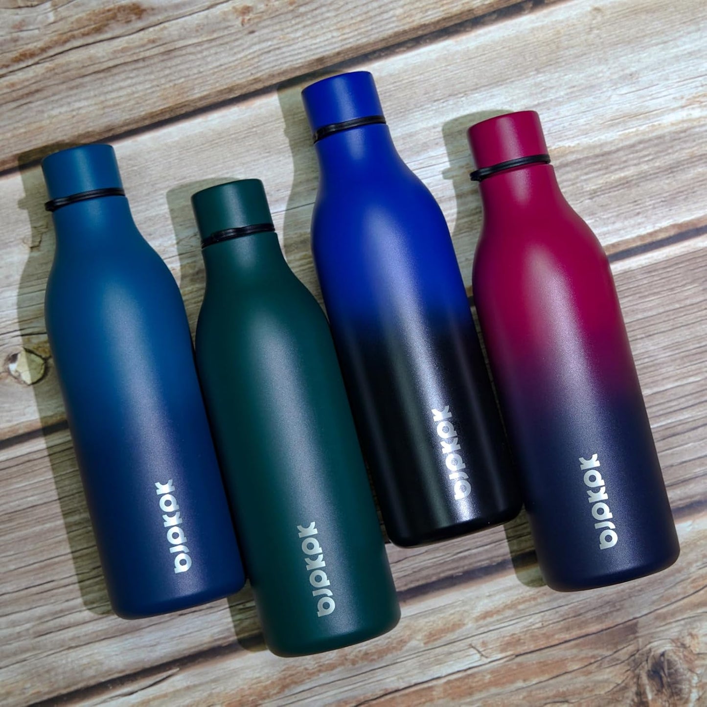 18oz Insulated Water Bottle, Stainless Steel Bottle with Carry Strap | Keep Cold & Hot Vacuum Insulation, Leak-Proof BPA-Free Design, Slim Bottle Fits Most Cup Holders for Gym, Office & Travel - Colors B