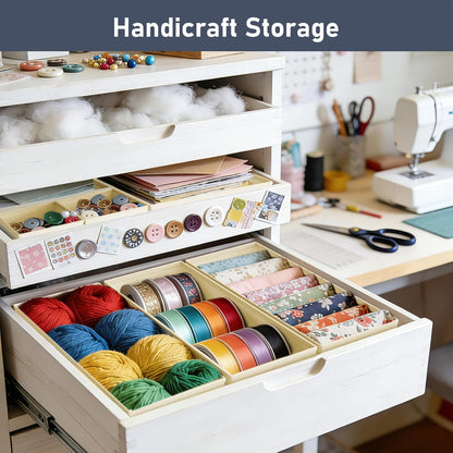 Drawer Organizer Clothes - Closet Drawer Organizer Bins for Baby Clothes Storage, Fabric Dresser Organizer for Nursery Bedroom, Foldable Small Drawer Dividers for Underwear Socks
