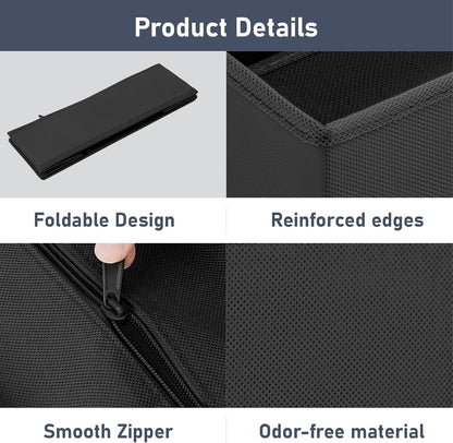 Drawer Organizer Clothes - Closet Drawer Organizer Bins for Baby Clothes Storage, Fabric Dresser Organizer for Nursery Bedroom, Foldable Small Drawer Dividers for Underwear Socks
