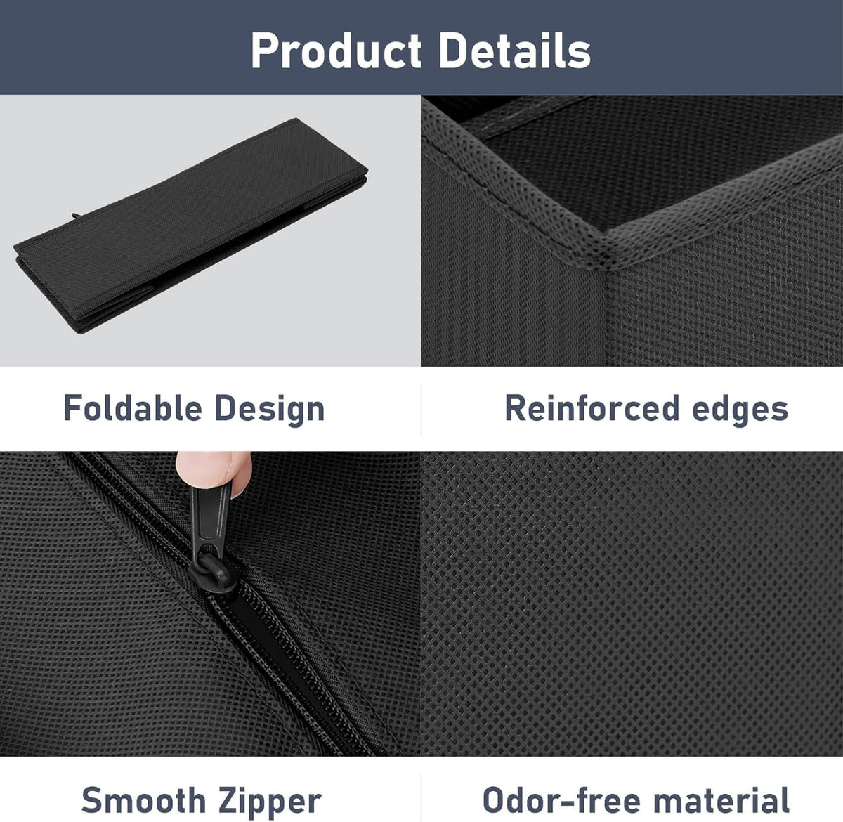 Drawer Organizer Clothes - Closet Drawer Organizer Bins for Baby Clothes Storage, Fabric Dresser Organizer for Nursery Bedroom, Foldable Small Drawer Dividers for Underwear Socks
