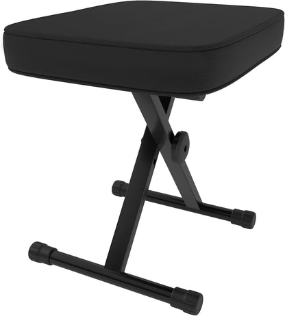 DUMOS Piano Bench, Guitar Stool, Collapsible Stool Black