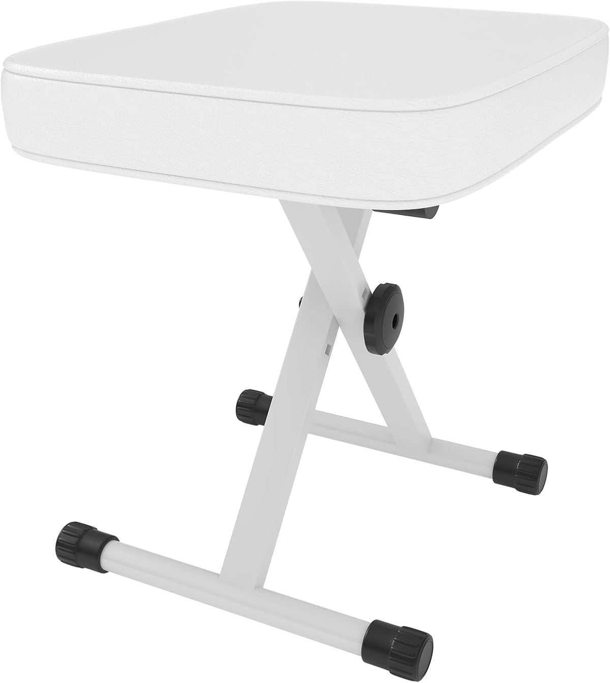 DUMOS Piano Bench, Guitar Stool, Collapsible Stool Black