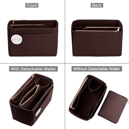 Purse Organizer, Felt Bag Organizer Insert Purse Organizer For LV Speedy, Neverfull, Tote, Handbag,Shaper 5 Sizes