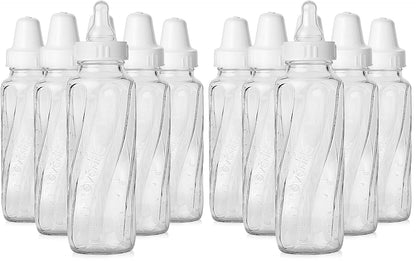 Evenflo Feeding Classic Glass Bottle, Twist Bottles, 8 Oz, 6 Bottles
