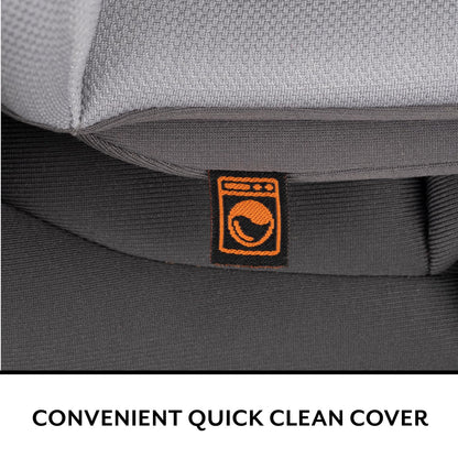 Evenflo REO by Revolve360 Rotating Convertible Car Seat with Quick Clean Cover, Infant to Toddler, Forward and Rear Facing, Compact Design, One-time Install (Chelsea)