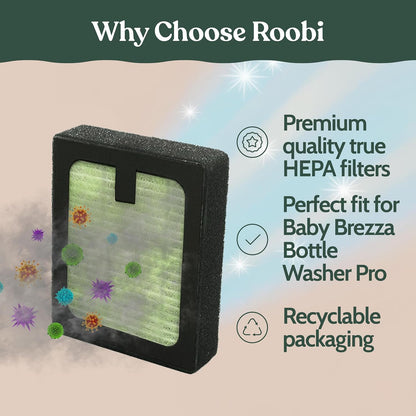 Roobi Descaling Solution Compatible with Baby Brezza. Specially Formulated to Clean & Descale Baby Appliances. Up to 2 Uses per Bottle, 2 Pack. Carbon Neutral.