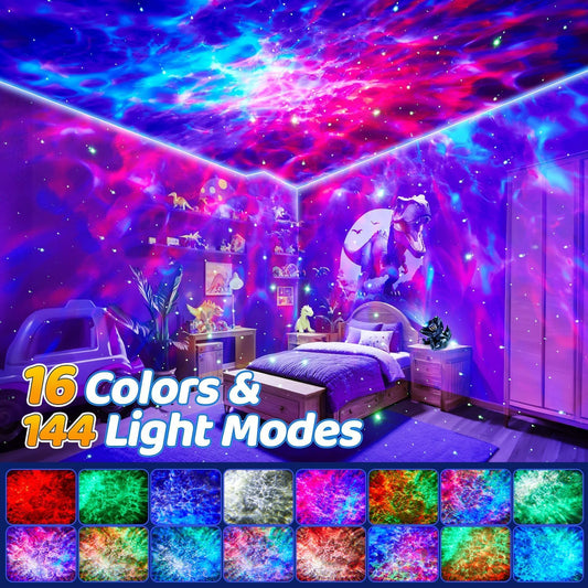 Staryou Sensory Lights Baby Sound Machine Night Light Projector Sensory Toys for Kids with Autism Toys for Boys 3-10 | 15 White Noise 3D Films 31Colors Night Light for Kids, Fidget Toys for Kids