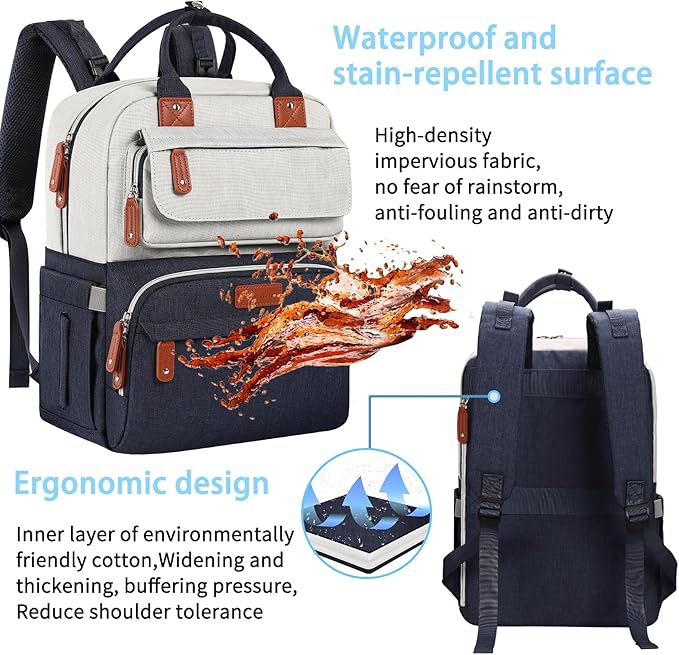 Legestori Diaper Bag Backpack, Baby Boy Diaper Bag, Unisex Large Baby Bag for Mom, Waterproof Baby Essentials Travel Diaper Backpack with Insulated Pockets and Stroller Straps