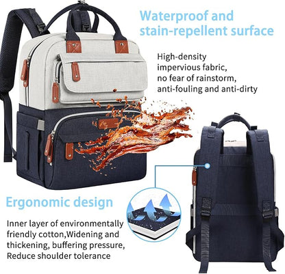 Legestori Diaper Bag Backpack, Baby Boy Diaper Bag, Unisex Large Baby Bag for Mom, Waterproof Baby Essentials Travel Diaper Backpack with Insulated Pockets and Stroller Straps