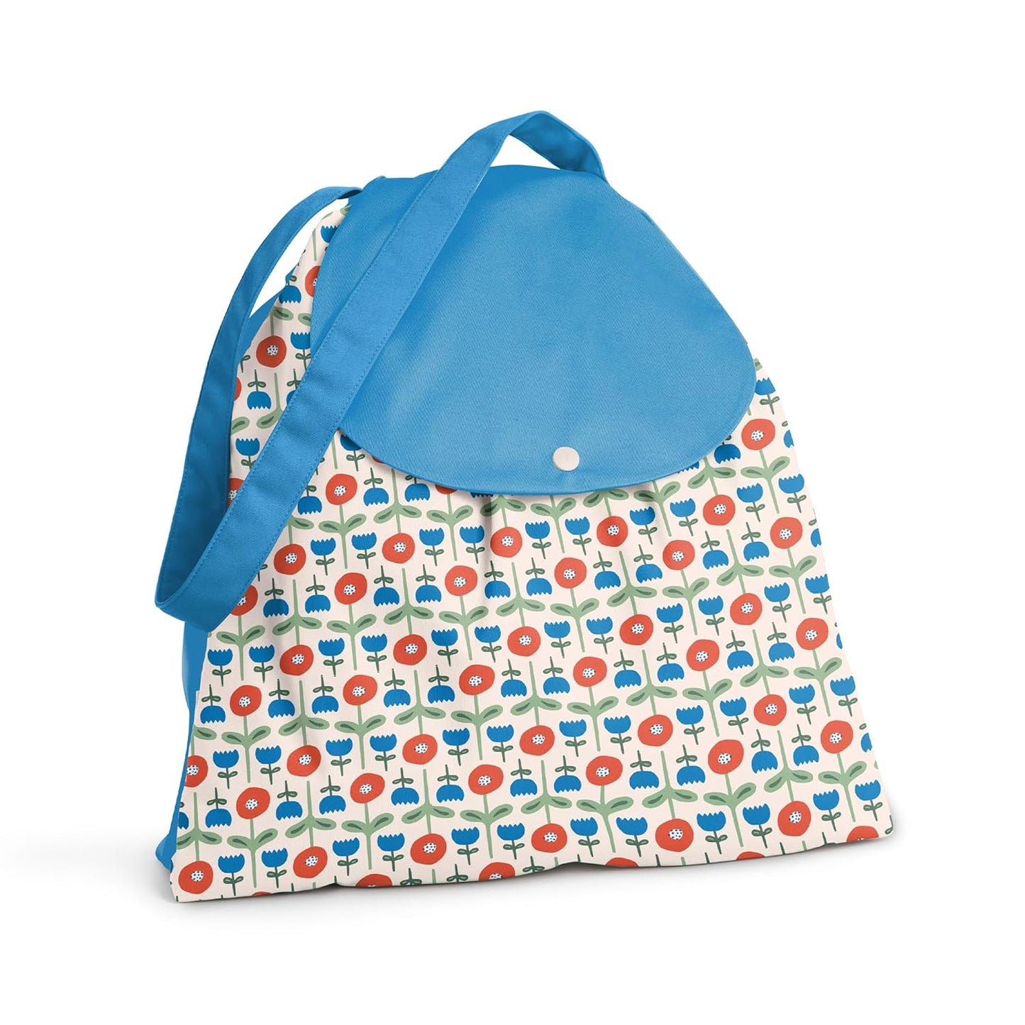 Esembly Day Bag – Reusable Wet and Dry Bag Made From Recycled Fabric With Dual Waterproof Compartments for Cloth Diapers, Swimsuits, Toiletries, and Snacks - Verdant Gingham