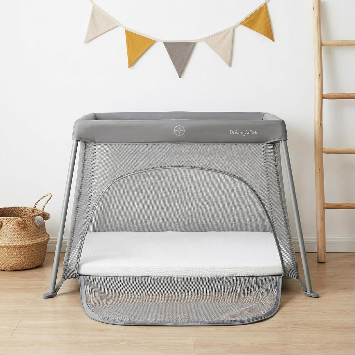 Muslin Bassinet Sheet Compatible with Maxi-COSI Iora & Iora Air Bedside Sleeper - 100% Cotton Rectangular Mattress Pad Cover (33"x20"), Breathable & Soft, Boho (1 Pack Blue)