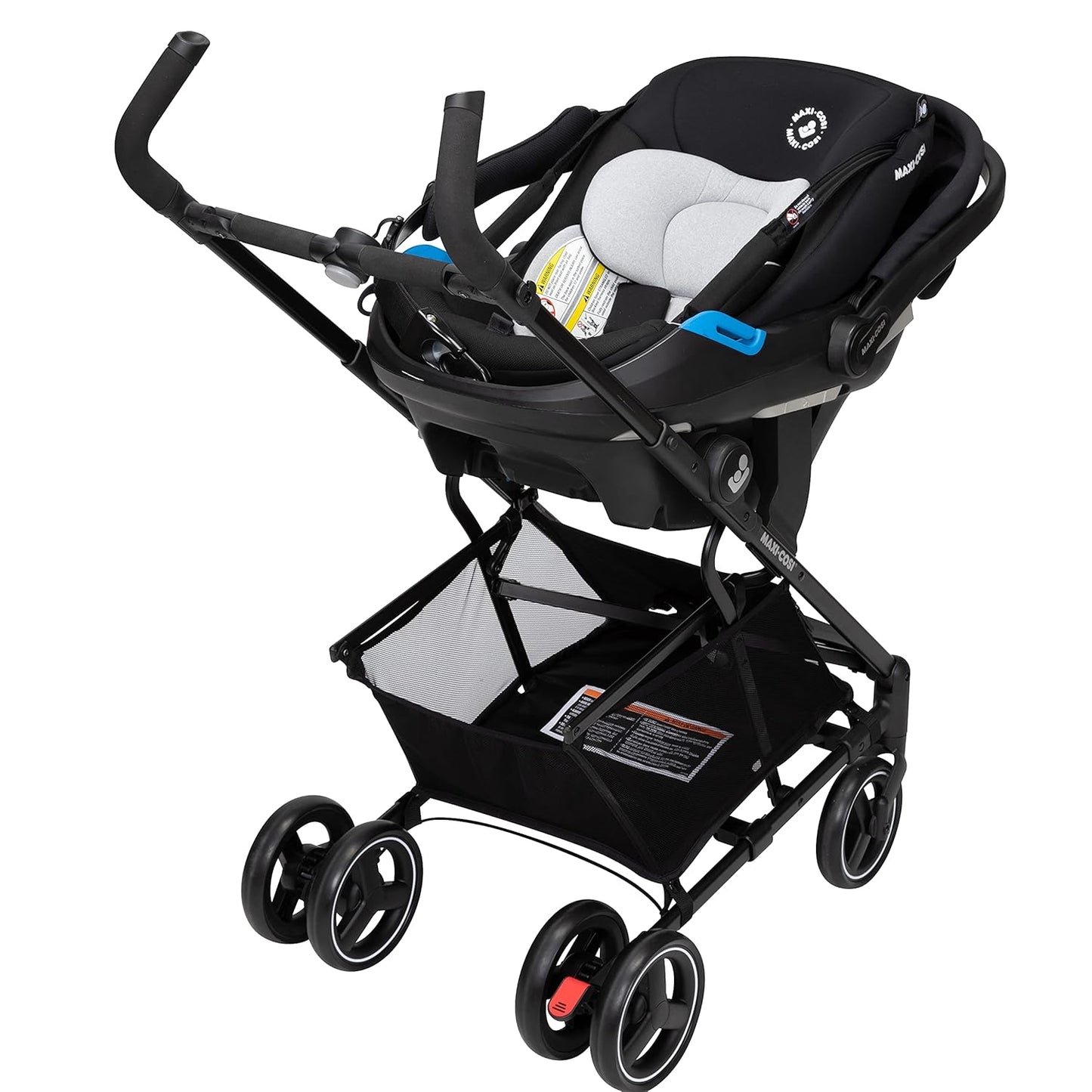 Maxi-Cosi Maxi-Taxi Xt Baby Stroller, Car Seat Caddy, Ultra Compact, Travel System with Ample Storage, Black,