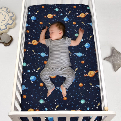 PHF 3 Pack Soft Mini Crib Sheets, Floral & Animal Pack N Play Sheets for Baby Boys Girls, No Slip Universal Fit for Pack N Play, Playard, Portable and Mini Crib Mattresses,Floral & Animal