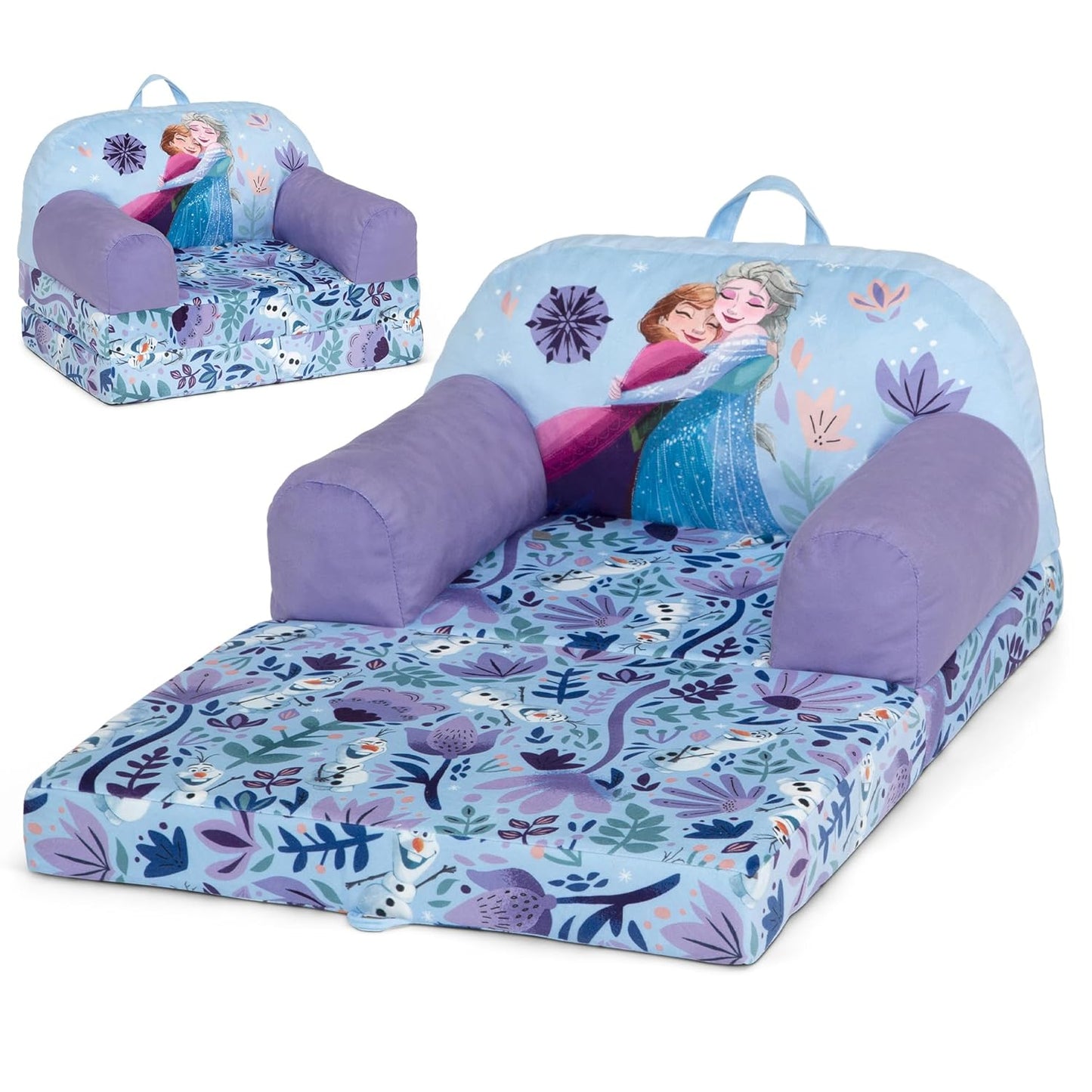 Delta Children - Cars Cozee Buddy Flip-Out Kids Chair, Blue