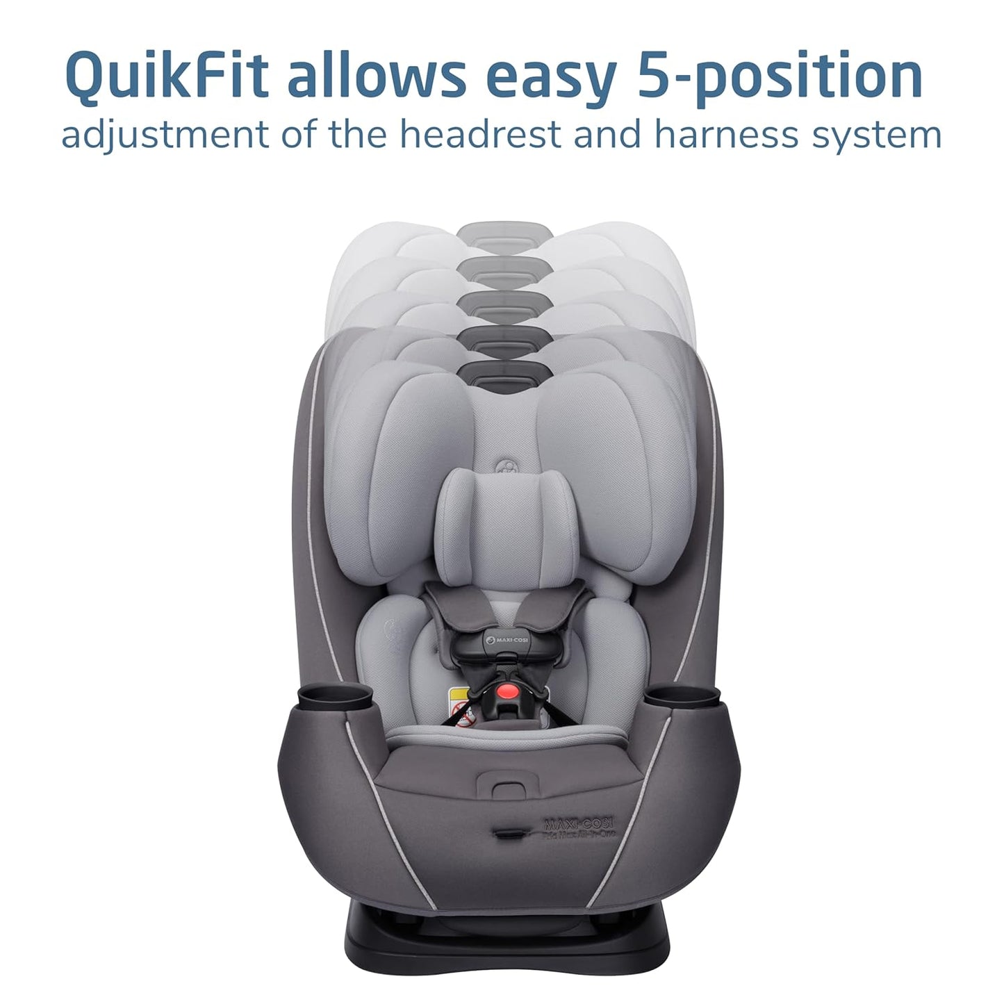 Maxi-Cosi Pria Max 3-in-1 Convertible Car Seat, Infant to Toddler Car Seat, ClipQuick Magnetic Chest Clip, Quick-Install Latch, Machine-Washable Cover, 5-100 lbs, Oyster Shell
