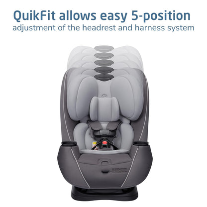 Maxi-Cosi Pria Max 3-in-1 Convertible Car Seat, Infant to Toddler Car Seat, ClipQuick Magnetic Chest Clip, Quick-Install Latch, Machine-Washable Cover, 5-100 lbs, Oyster Shell
