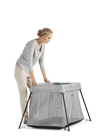BabyBjörn Travel Crib Light, Silver, One Size