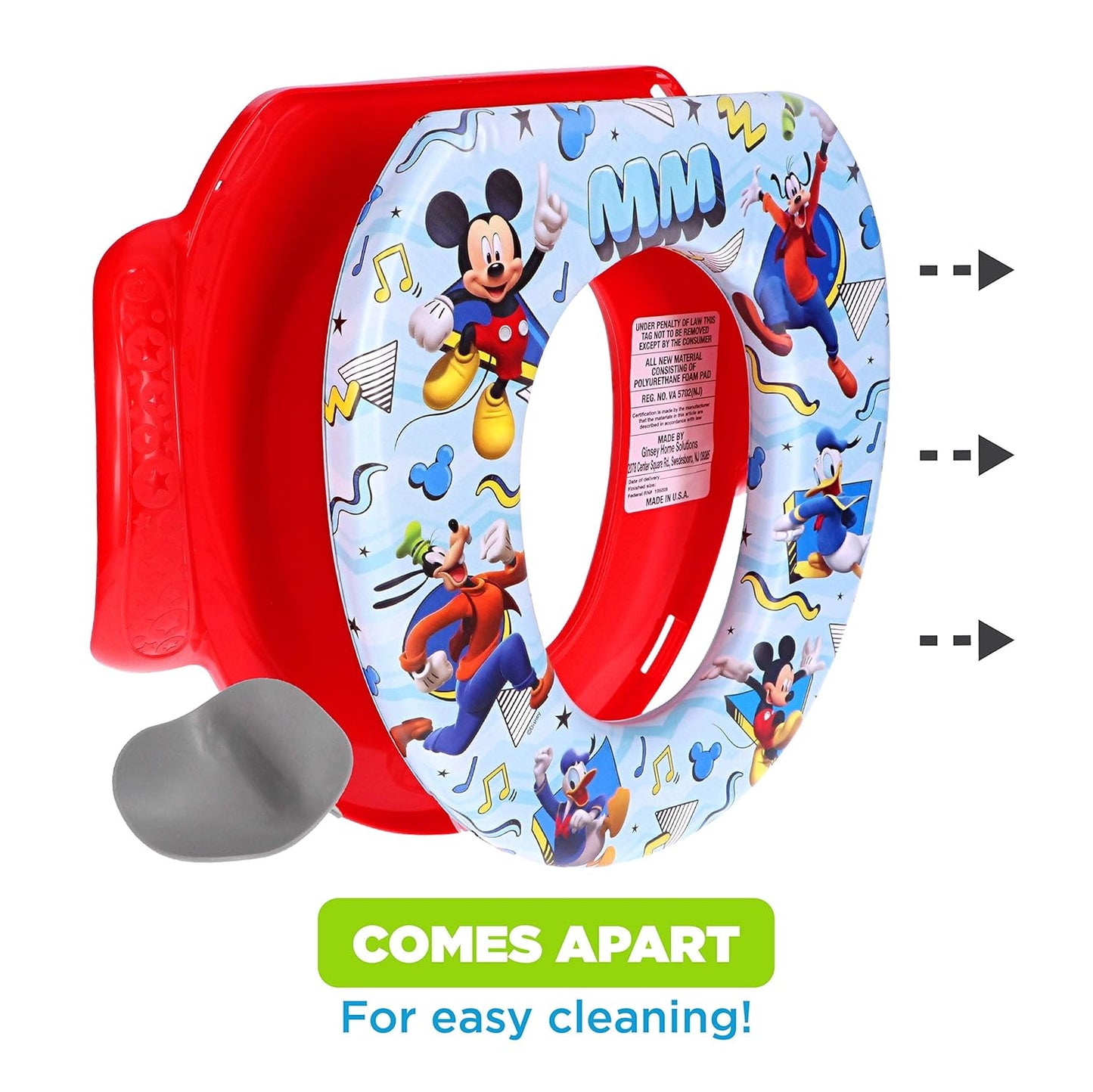 Disney Mickey Mouse "Hey Mickey" Soft Potty Seat