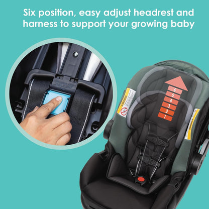 Baby Trend Stroller and EZ-Lift Infant Car Seat, EZ Ride Travel System, Dash Grey