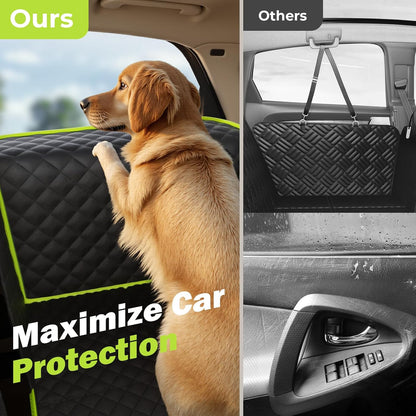 2-in-1 Dog Car Seat Cover for Back Seat, Transform to Passenger Mode - Dog Car Seat, Waterproof, Scratch-resistant, Support to 330lbs, for Outdoor Activities, Travel, to the Vet, for Cars/SUV/Truck