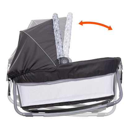 Baby Trend Nursery Den Playard with Snooze Pod and Flip Over Changer, Diamond Sage