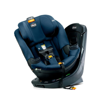 Chicco Fit360 Zip ClearTex Rotating Convertible Car Seat with Fit360 Mirror, 360 Degree Rotation for Rear-Facing and Forward-Facing Usage, Jet/Black