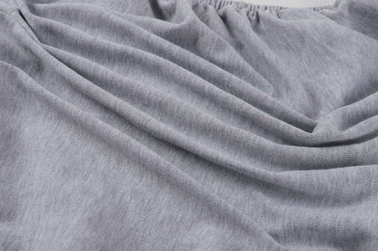 Onacosht 100% Organic Cotton Bassinet Sheets Compatiable with ANGELBLISS Baby Bassinet Bedside Sleeper, 2 Pack Jersey Knit Fitted Sheet for Baby Boy and Girl, Navy and Fog Grey