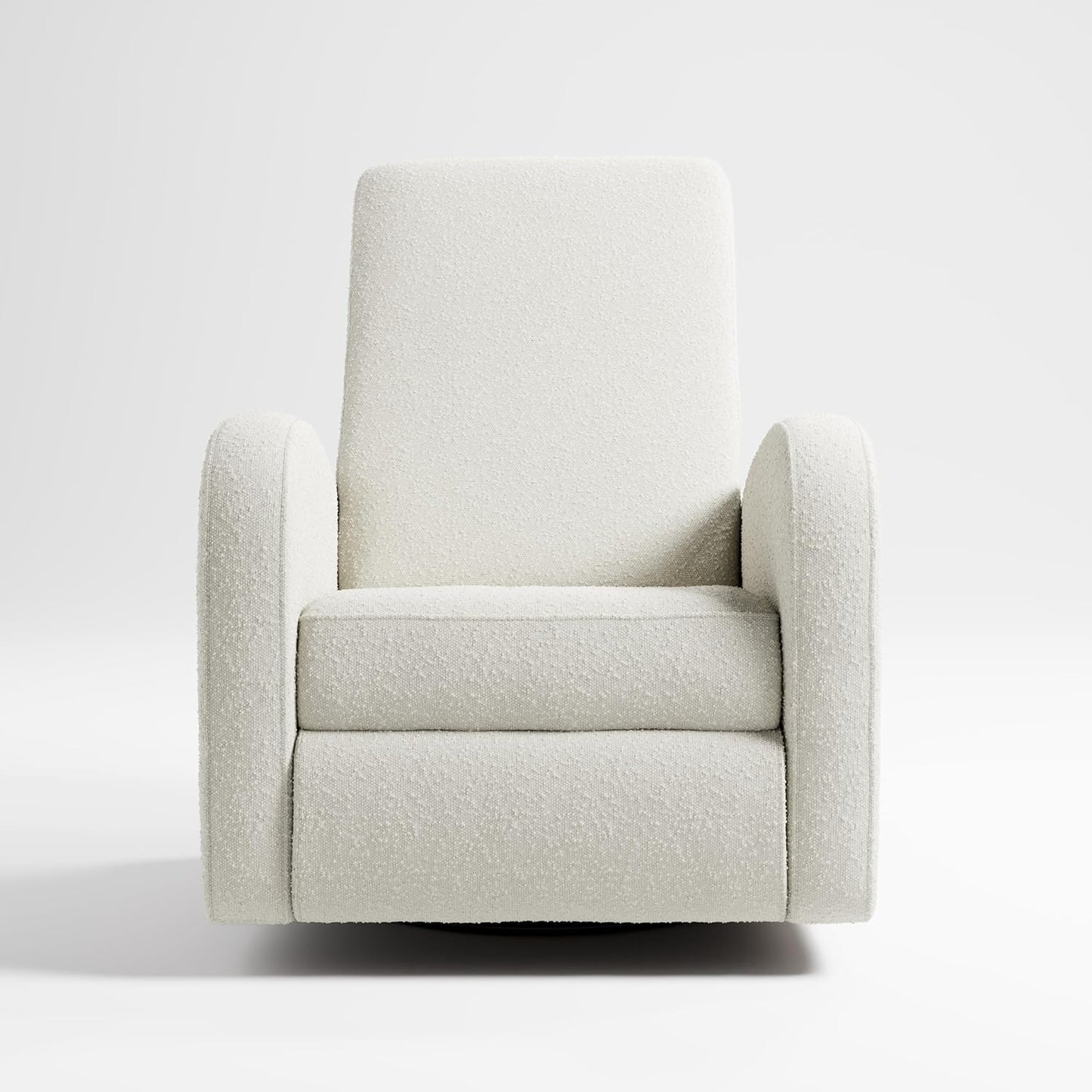 Storkcraft Santa Monica Power Recliner Swivel Glider (Dune Basketweave) – Effortless Electronic Power Recline, USB-A & USB-C Charger