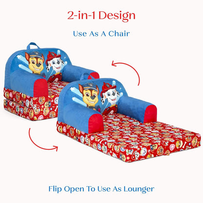 Delta Children - Cars Cozee Buddy Flip-Out Kids Chair, Blue