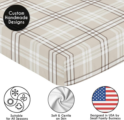 Sweet Jojo Designs 2-Piece Baby Bassinet Sheets Set (Black/White Gingham Checkered Plaid) for Boy/Girl, Infant Newborn Nursery, Oval, Rectangle & Hourglass Mattress (Solid Onyx & Classic Checkerboard)