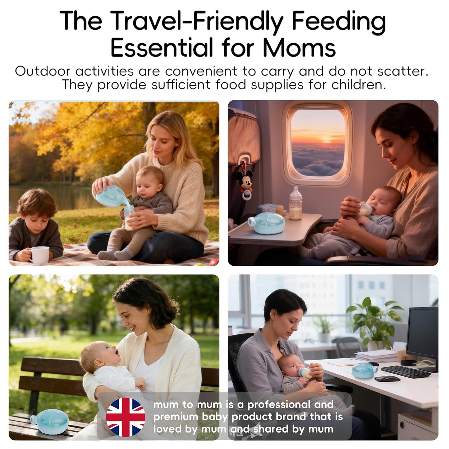 Baby Formula Dispenser Infant Milk Powder Container for Travel,Formula Dispenser Portable 6Oz Airtight Leak Proof Formula Storage Formula Dispenser on the go (Green)