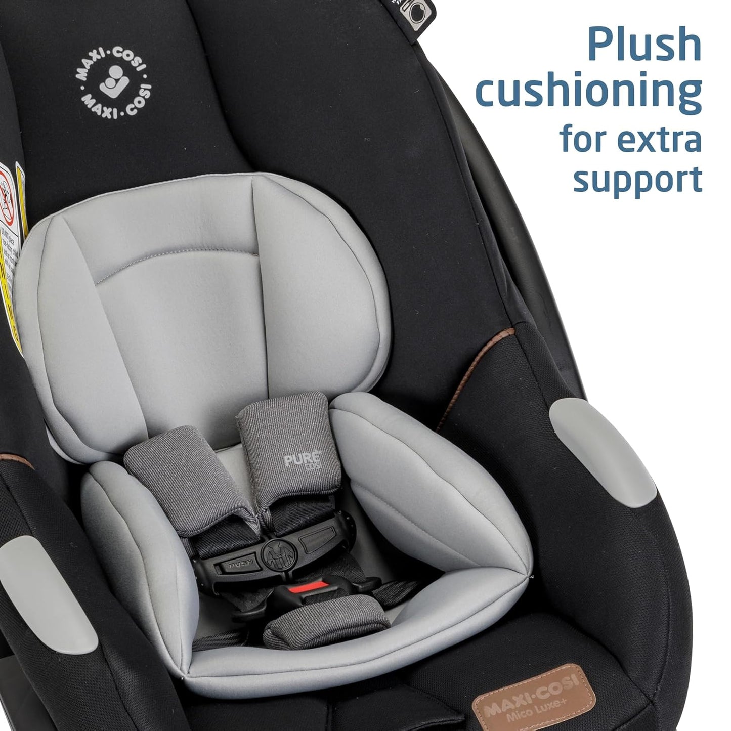 Maxi-Cosi Mico Luxe+ Baby Car Seat: Infant Car Seat with Base and Versatile Baby Carrier Seat Functionality, Essential Green