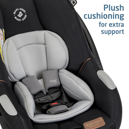 Maxi-Cosi Mico Luxe+ Baby Car Seat: Infant Car Seat with Base and Versatile Baby Carrier Seat Functionality, Essential Green
