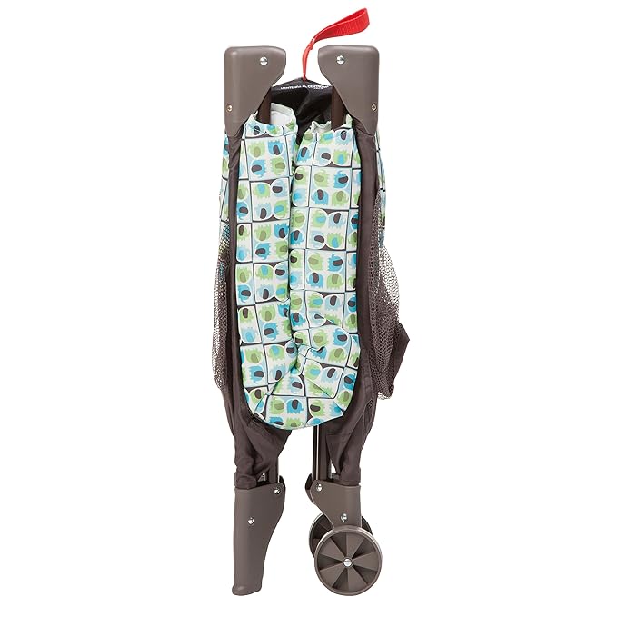 Cosco Funsport Compact Portable Playard, Lightweight, Easy Set up, Foldable Baby Playpen with Carry Bag, Elephant Squares