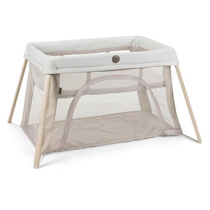 Maxi-Cosi Calao Travel Playard, Infant Bassinet, Toddler Playpen, Portable, Lightweight, Foldable, Easy Setup, with Carry Bag, Breathable Mesh, Classic Oat