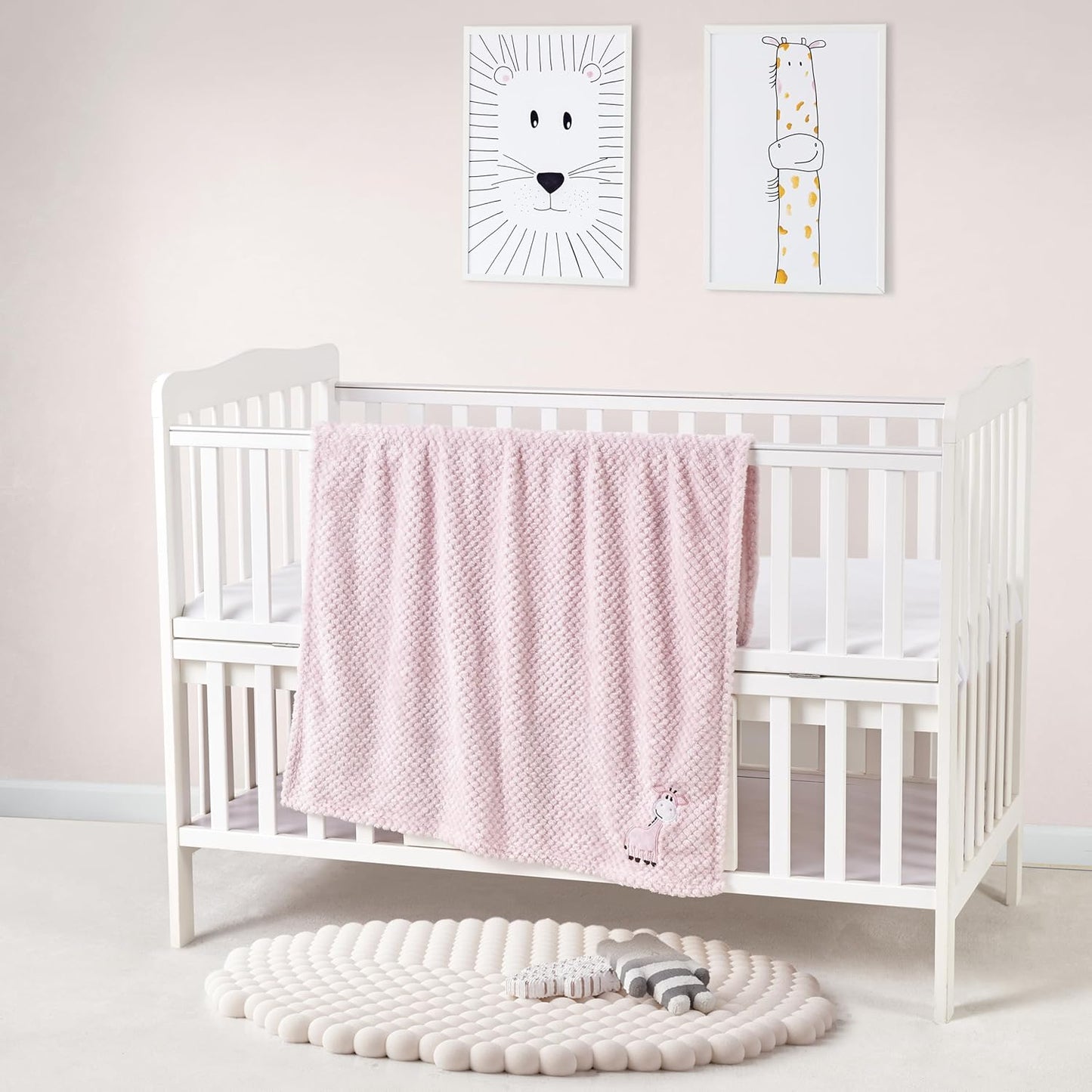 CREVENT Diaper Caddy Organizer, Baby Basket with Handle, Table Organizer for Storage, Portable Car Organizer, Baby Shower Gifts + Gift bag with Ribbon