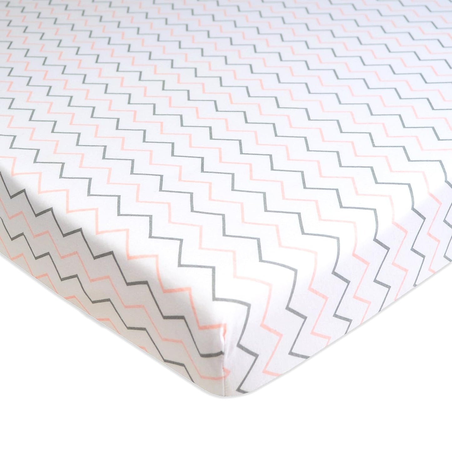 TL Care 100% Natural Cotton Fitted Pack and Play Sheet 39" x 27" - Soft & Breathable Pack N Play Sheet for Playpen, Playard & Mini Crib Mattress, Alphabet, for Boys & Girls