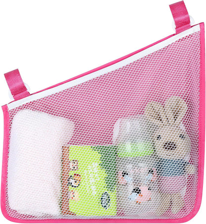 Accmor Universal Stroller Organizer, Side Sling Stroller Organizer, Mesh Cargo Net Stroller Storage Caddy Accessories, Stroller Bag Accessories Fits for Uppababy, Nuna, Baby Jogger, Doona Strollers