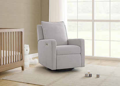 babyGap Harlowe Power Recliner with USB-A and Type-C Ports by Delta Children - Greenguard Gold Certified – Stain-Resistant Performance Fabric is Oeko-TEX Standard 100 Certified, Sand