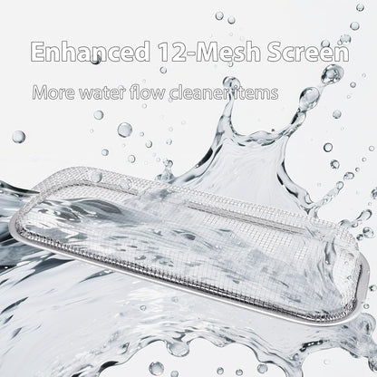 Stainless Steel Dishwasher Basket for Utensils - 18/8 Food-Grade, Custom Fit Size Secure Hold Design Prevents Slipping | Food-Grade Metal & 10-Mesh Drying Tech