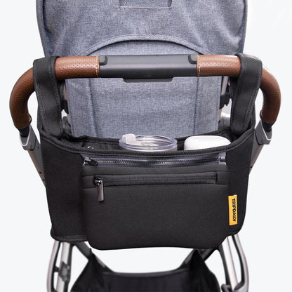 Parent Organizer Bag, Stroller Organizer Fits for Uppababy Vista, Cruz, Minu, Stroller Caddy with Cup Holder, Zippered Pocket, Multiple Pockets and Adjustable Straps, Easy to Carry