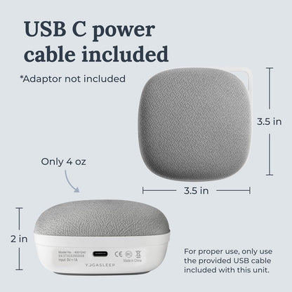 Yogasleep Travelcube Portable White Noise Machine with Timer & 6 Soothing Natural Sounds, Noise Canceling for Office Privacy & Meditation, Sleep Therapy for Adults & Baby, Must Have Registry Gift