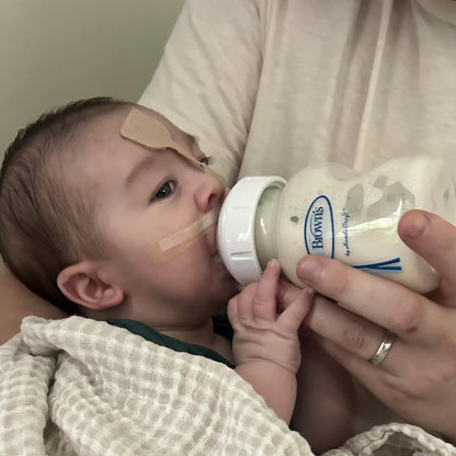 Dr. Brown's Medical Specialty Feeding System Wide-Neck Baby Bottles, Oral Feeding Solution for Preemies and Infants with Cleft Lip & Feeding Challenges, 5 oz/150 mL, 0m+ – 3-Pack