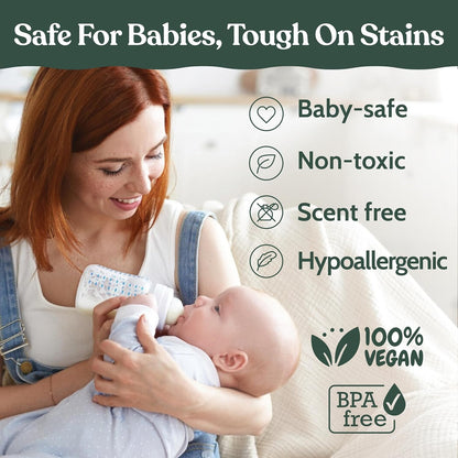 Roobi Descaling Solution Compatible with Baby Brezza. Specially Formulated to Clean & Descale Baby Appliances. Up to 2 Uses per Bottle, 2 Pack. Carbon Neutral.